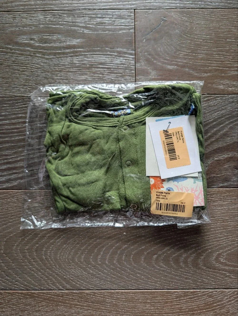 NWT Kickee Pants Basic Footie with Snaps in Moss Size 3-6 Months